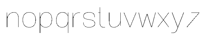 Okoye Thin Font LOWERCASE