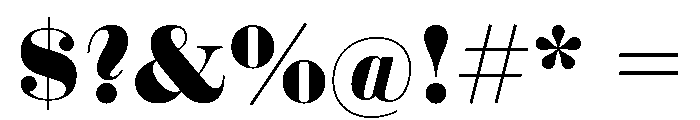 Olivia Extra Bold Font OTHER CHARS