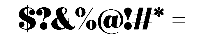 Olivia Heavy Font OTHER CHARS