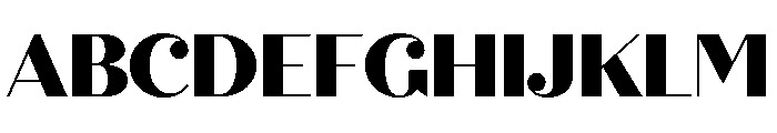 Olivia Heavy Font UPPERCASE