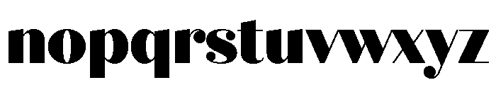 Olivia Heavy Font LOWERCASE