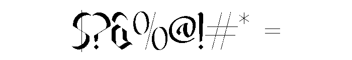 OLYTHEA-Regular Font OTHER CHARS