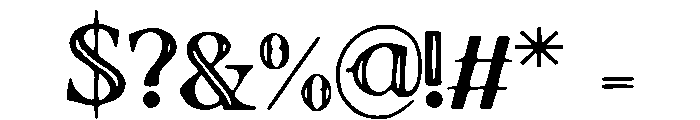 Old Castle Regular Font OTHER CHARS