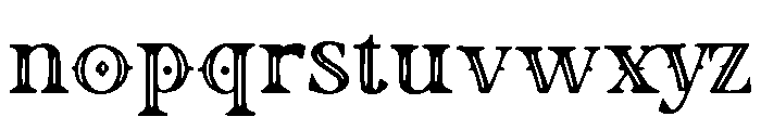 Old Castle Regular Font LOWERCASE