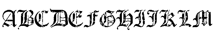 Old English  Grunge FONT