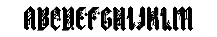 Old English Spider Font UPPERCASE