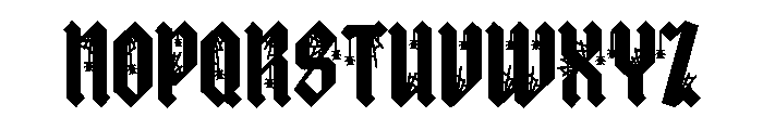 Old English Spider Font UPPERCASE