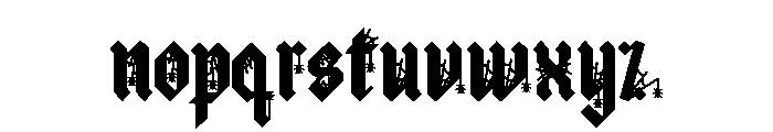 Old English Spider Font LOWERCASE
