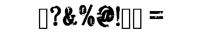 Old Grunge Regular Font OTHER CHARS