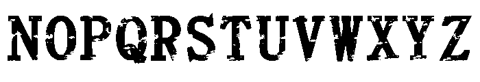 Old Grunge Regular Font UPPERCASE