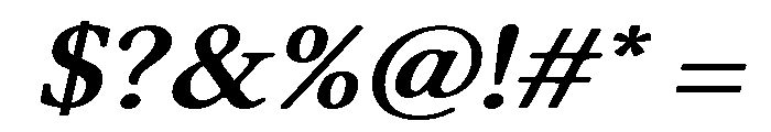 Old String Bold Italic Font OTHER CHARS