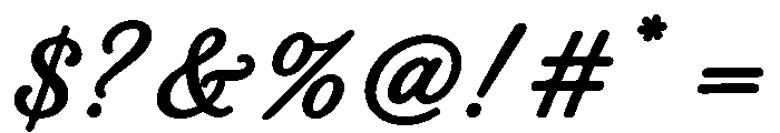 Old String Bold Script Font OTHER CHARS