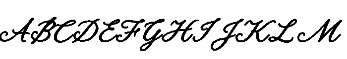 Old String Bold Script Font UPPERCASE
