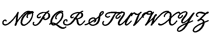 Old String Bold Script Font UPPERCASE