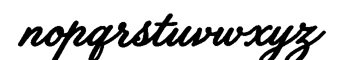 Old String Bold Script Font LOWERCASE