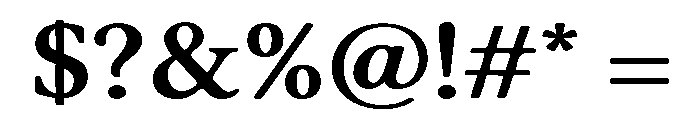 Old String Bold Font OTHER CHARS