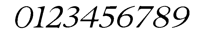 Old String Italic Font OTHER CHARS