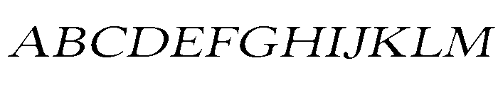 Old String Italic Font UPPERCASE