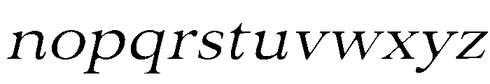 Old String Italic Font LOWERCASE