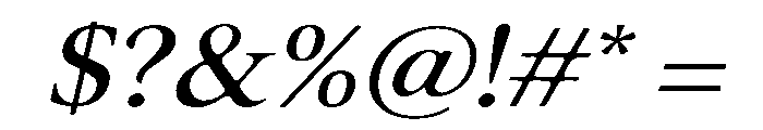 Old String Medium Italic Font OTHER CHARS