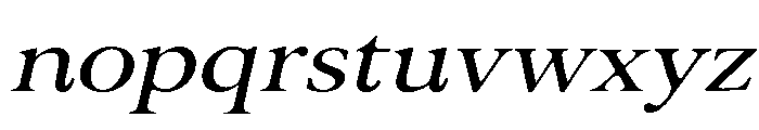 Old String Medium Italic Font LOWERCASE