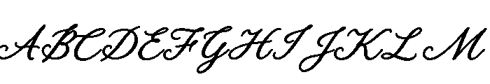Old String Medium Script Font UPPERCASE
