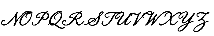 Old String Medium Script Font UPPERCASE