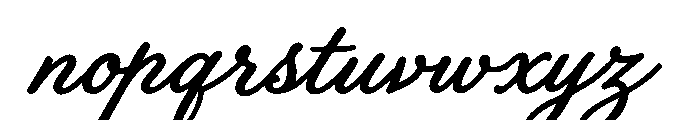 Old String Medium Script Font LOWERCASE