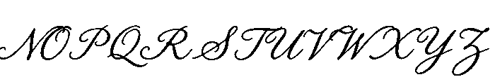 Old String Script Font UPPERCASE