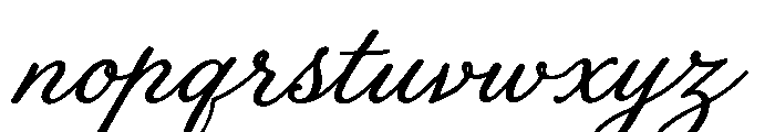 Old String Script Font LOWERCASE