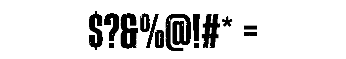 Old Town Distress Font OTHER CHARS