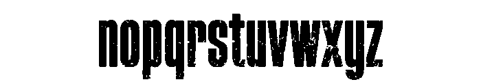 Old Town Distress Font LOWERCASE