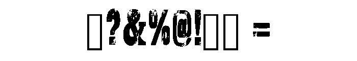 Old West Rebel Regular Font OTHER CHARS
