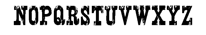 Old West Rebel Regular Font LOWERCASE