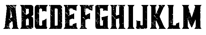 Old Western Font UPPERCASE