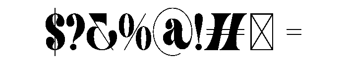Olde Acosali Font OTHER CHARS