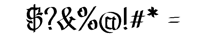 Olden Stones Font OTHER CHARS