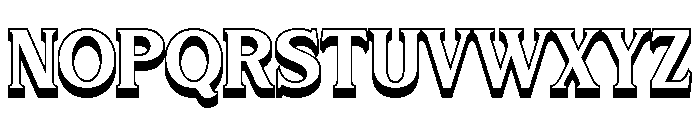 Oldhrip 3D Extrude Font UPPERCASE