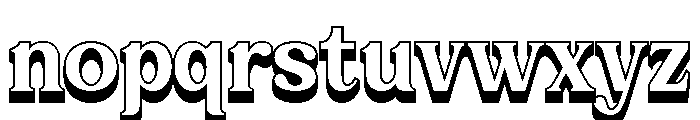 Oldhrip 3D Extrude Font LOWERCASE