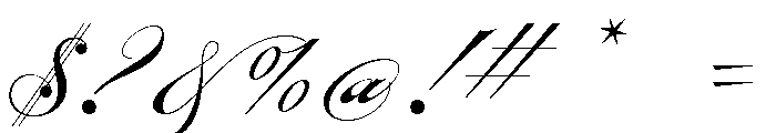 Oldisire Script Font OTHER CHARS