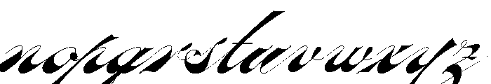 Oldisire Script Font LOWERCASE