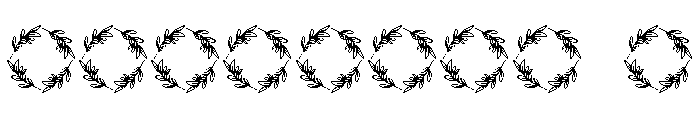 Olivara Monogram Font OTHER CHARS