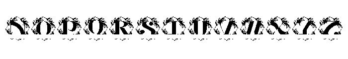 Olivara Split Monogram Font UPPERCASE
