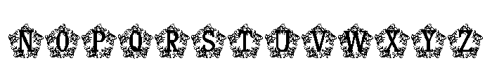 Oliveora Monogram Font UPPERCASE