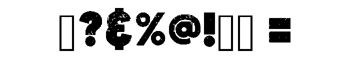 Oliver Grunge Regular Font OTHER CHARS