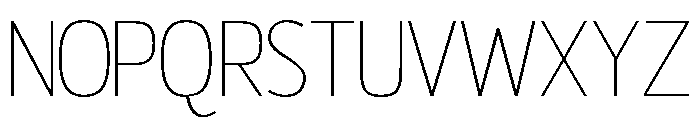 Oliverna Thin Font UPPERCASE