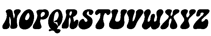 Olygan Retro Italic Font UPPERCASE