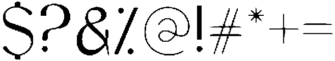 Olario Regular otf (400) Font OTHER CHARS