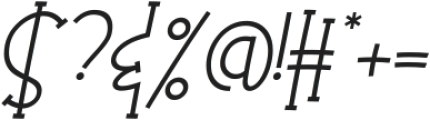 Olaugh Italic otf (400) Font OTHER CHARS