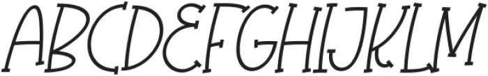Olaugh Italic otf (400) Font UPPERCASE